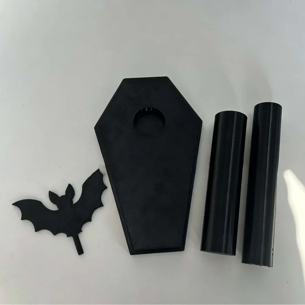 Vertical Halloween Towel Holder Countertop Wooden Spider Web Paper Rack Lightweight Detachable Bat Tissue Stand Restaurant