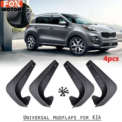 Universal Mud Flaps Mudflaps Splash Guards Mudguards For Kia Pro Cee'd Rio GT Soul Stinger Carens Rondo Sorento Sportage Forte