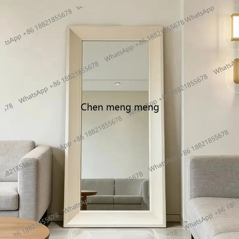 Nordic minimalism French Retro Living Room Decorative Furniture Full-Length Mirror Clothing Store Changing Room Dressing Mirror