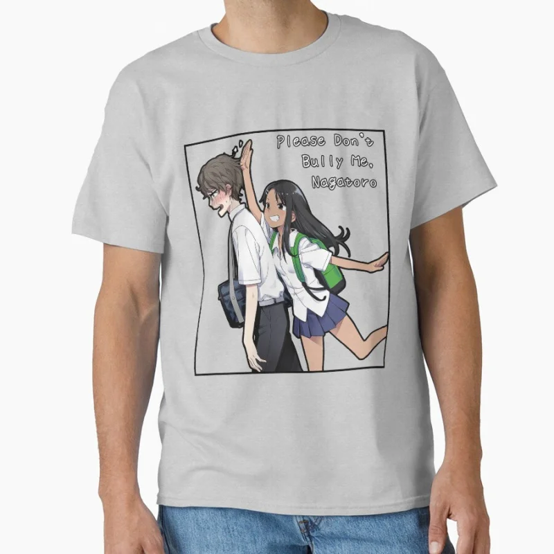 

Please Don't Bully Me, Nagatoro1030 Anime T shirt for man Large size Tops Manga Graphic Print Y2k Clothes Cartoon Tee