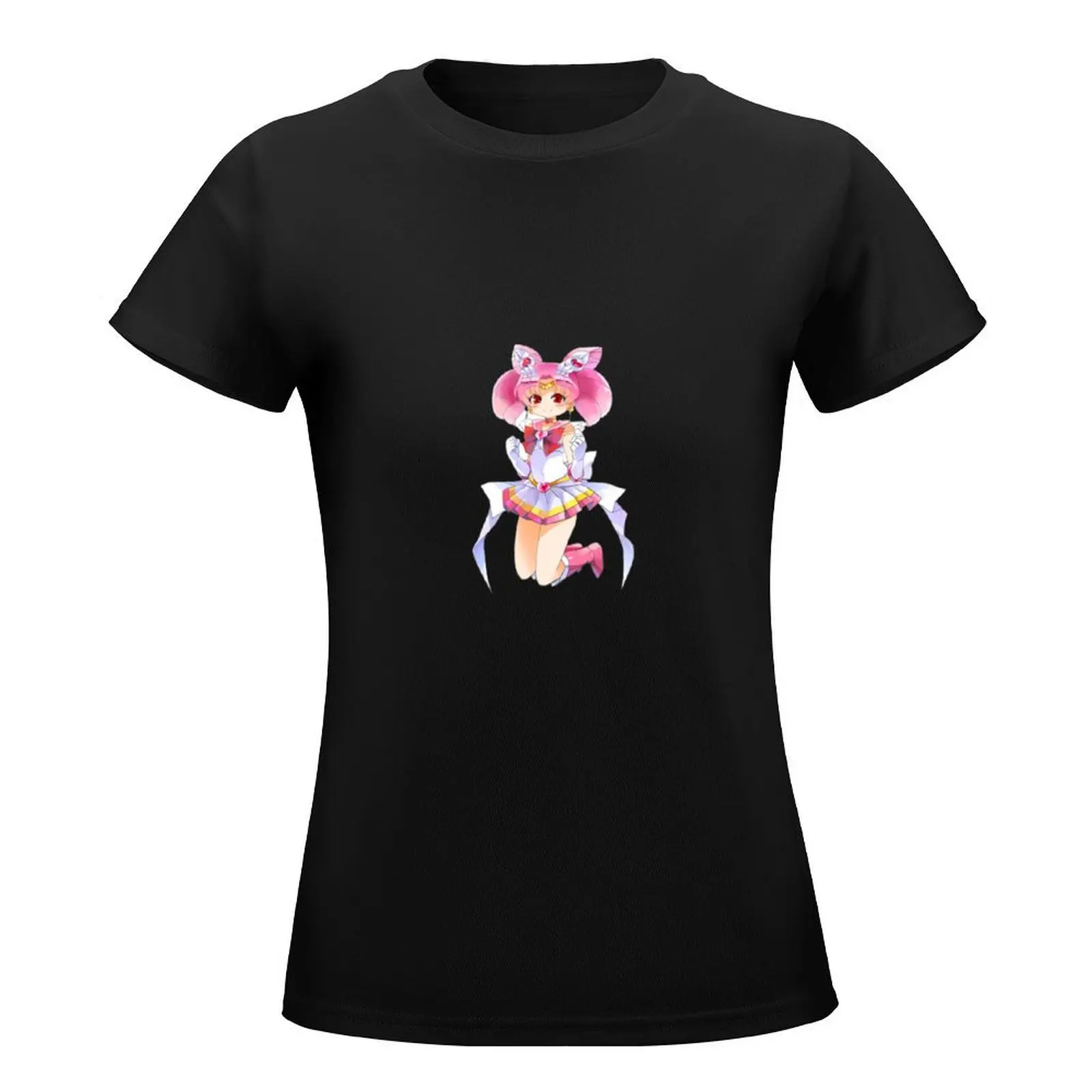 Chibiusa-Camiseta de manga corta para mujer, ropa vintage, camisetas divertidas de algodón