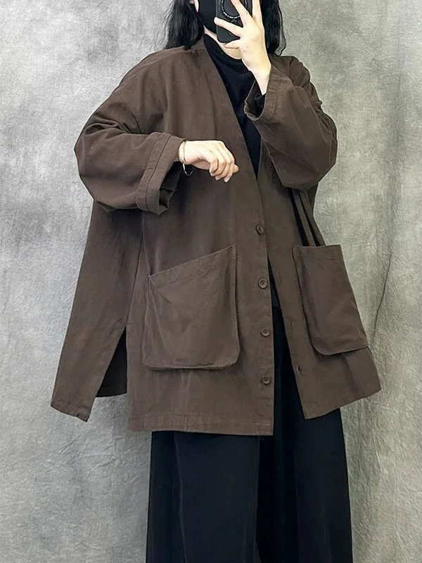 

Осенняя ветровка больших размеров Jaet V-Ne, повседневная свободная универсальная утягивающая высококачественная верхняя одежда для женщин больших размеров