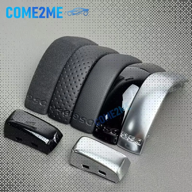 Original leather gear lever cover electroplating strip suitable for VW Golf 6 7 R GTI Passat B7 B8 CC R20 Jetta MK6 GLI