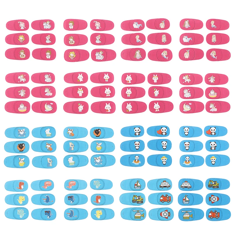 

6 шт./компл., детская медицинская повязка на глаза для детей, окклюзия, медицинские ленивые повязки на глаза для детей, набор для ухода за косой, набор для ухода за зрением