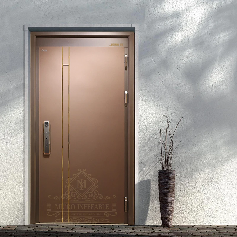 High Quality Exterior Entrance Front Main Gate Steel Security Door Modern Residential