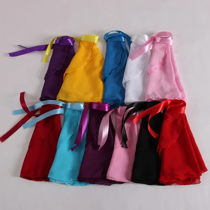 2024 New 15 Colors Available Children Kid Girl Chiffon Ballet Tutu Dance Costume Skirt Skate Wrap Scarf Ballet Tutu Dress