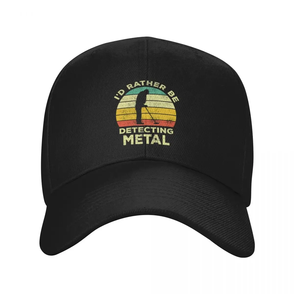 I’d Rather Be Metal detecting Vintage Gift For Metal Detectors Baseball Cap birthday Golf Caps Male Women's