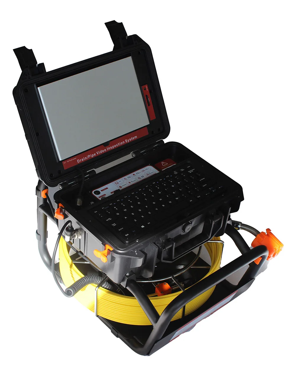 512HZ sonde Locator Self-Leveling Video Audio Recorder Sewer Pipe Inspection Camera with 7mm soft cable 9Inch IPS 1080P Screen