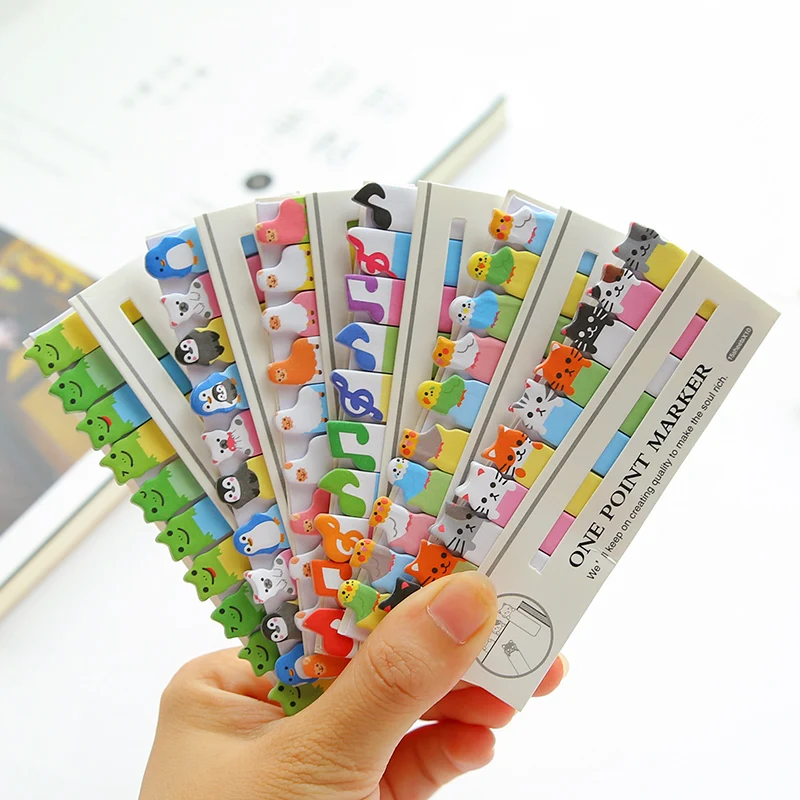 Kawaii日本のスクラップブッキングスクラップブックステッカー付箋学校事務用品文房具ページ旗子供用