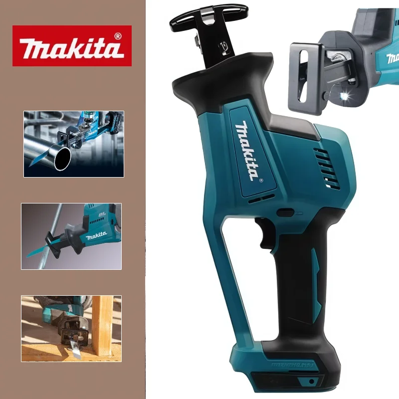

Аккумуляторная сабельная пила Makita DJR189 для резки дерева и металла, бесщеточная, портативная, 18В, электроинструмент