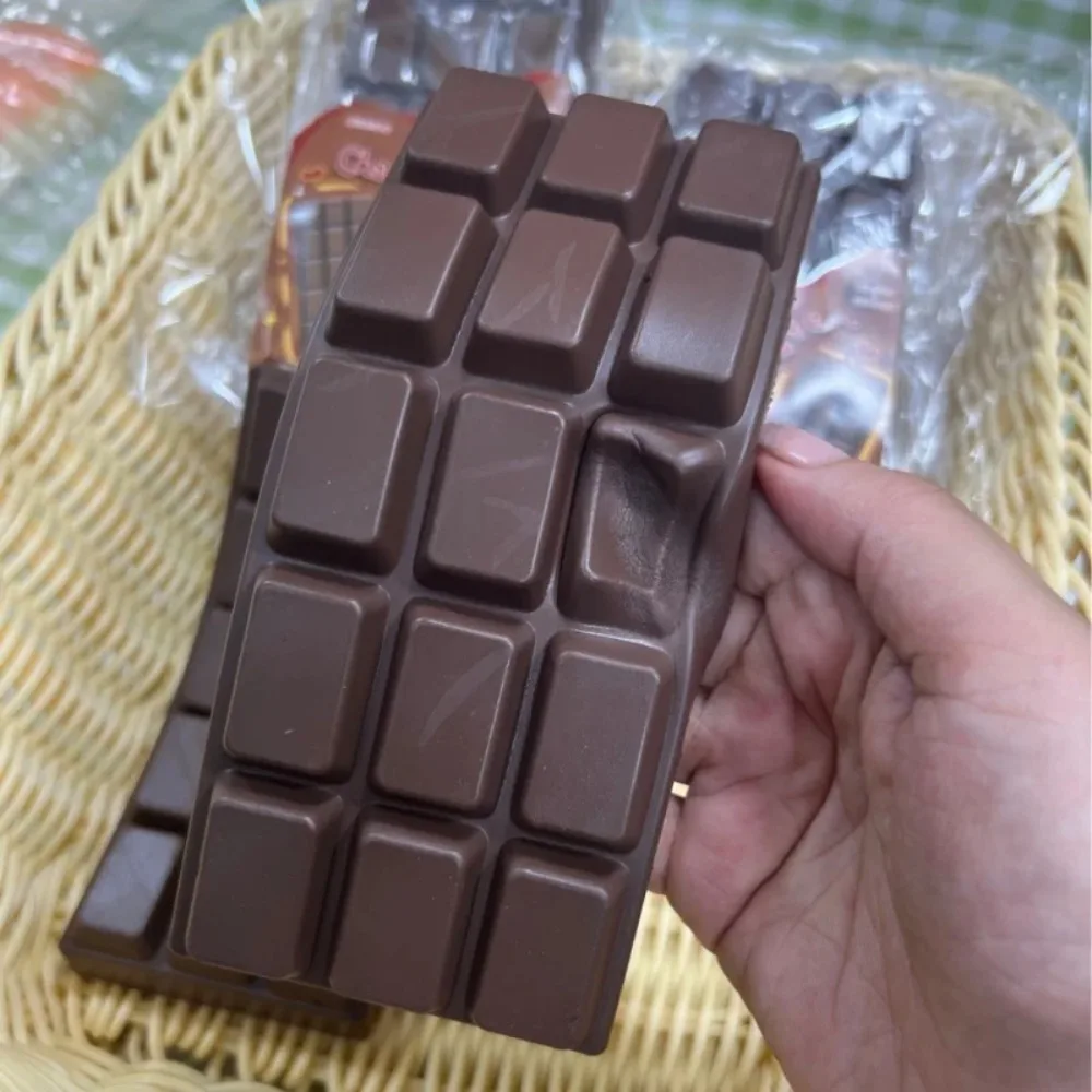 2026 Simulated Chocolate Squeeze Toy PU Soft and Slow Rebound Office Stress Relief Toy Hand Relaxation Gift Desktop Ornament