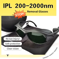 Lunettes de sécurité IPL, lunettes de protection laser, lunettes d'épilation, lunettes de protection, 200-2000nm