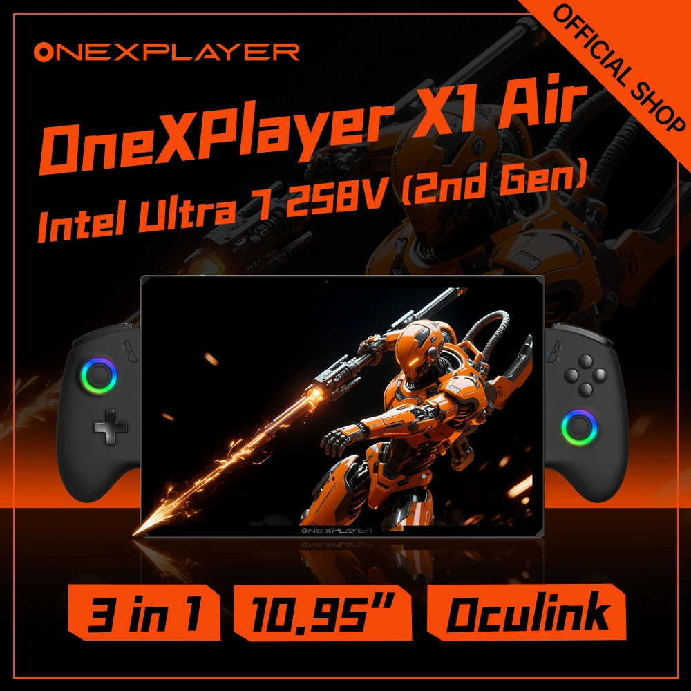لعبة OneXPlayer X1 air الجديدة في أي مكان: خفيفة الوزن OneXPlayer X1 Air محمولة مع نظام التشغيل Windows 11 الكامل ​   كمبيوتر ألعاب محمول ​