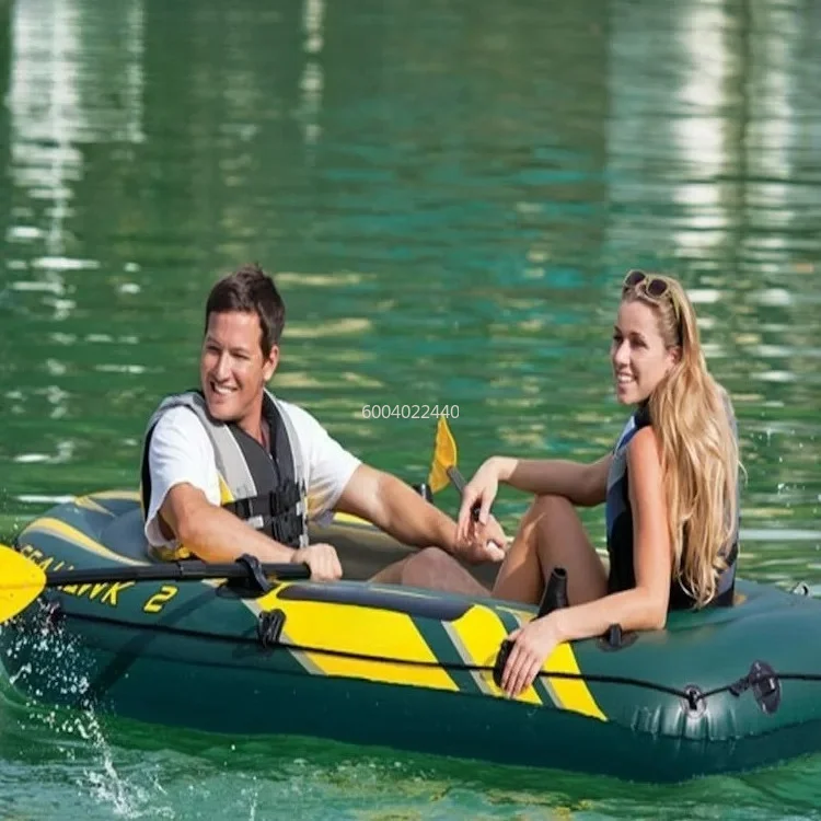 Seahawk thickened 4-person boat single inflatable rubber kayak 2-person/3-person fishing kadin