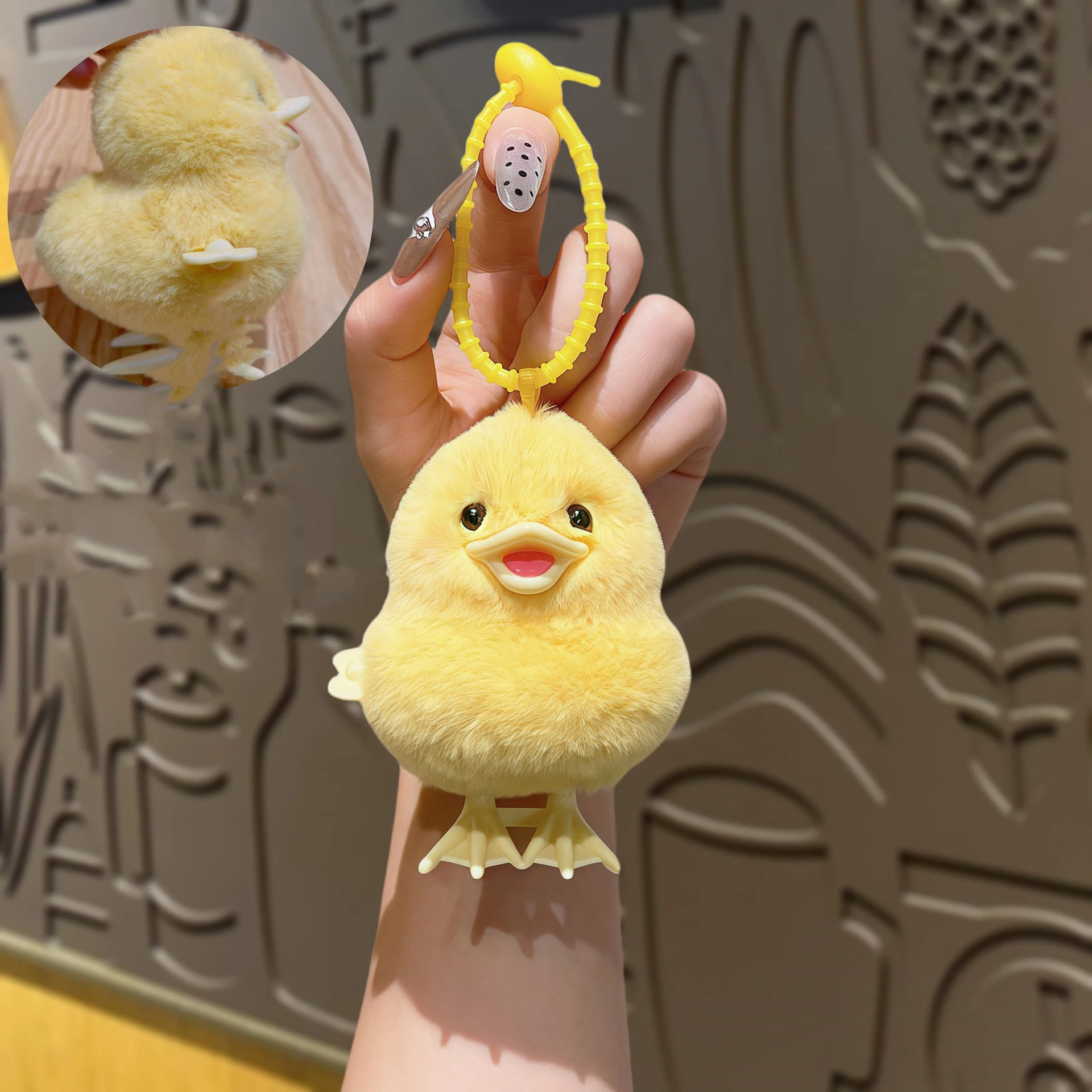 Leuke Simulatie Pluche Wind Up Interactieve Kuiken Eend Pop Knuffels Kuiken Uurwerk Wandelspeelgoed Verjaardagscadeau voor kinderen