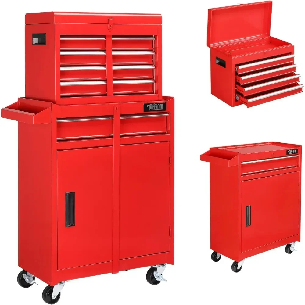 

Tool Chest, Tool Storage Cabinet with Adjustable Shelf, Mechanic Toolbox for Garage and Repair Shop,5-Drawer Rolling Cabinet