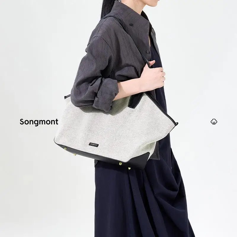 حقيبة Songmont الصغيرة المربعة - محفظة Mountain Rambler Denim Crossbody، طراز للجنسين