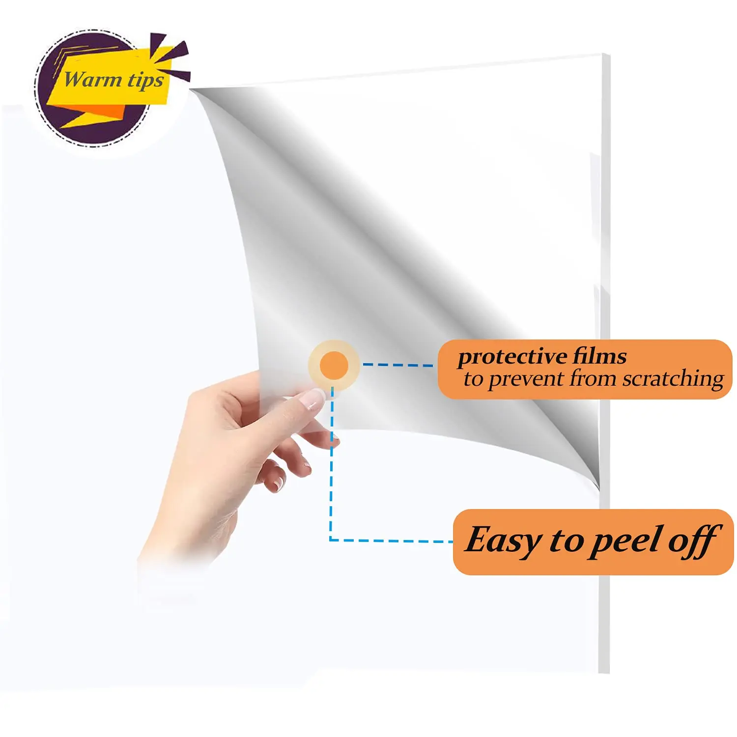 ABJT-ورقة أكريليك شفافة مصبوبة لزجاج شبكي 4 بوصة × 6 بوصة 0.08 بوصة سميكة (2 مم) لاستبدال إطار الصورة، شاشة ذاتية الصنع، حرفية