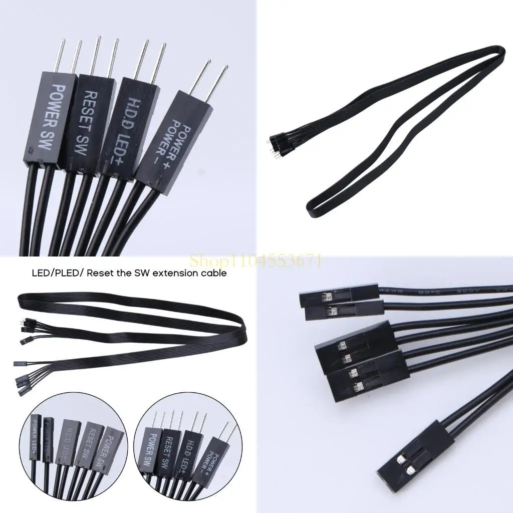 

Best Seller Motherboard Panel Line Extension DuPont-2.54 Male and Female Extension Line for LED/PLED/Reset SW /Power SW