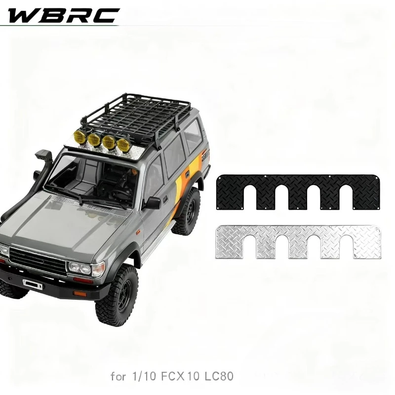 Simulation Luggage Rack Front Anti-slip Protective Plate for 1/10 RC Crawler Car FCX10 LC80 Upgradeds Accessories
