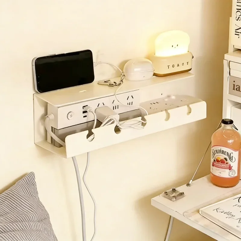 Sturdy Spacious Under Desk Cable Tray No Drilling Clamp Mount Power Strip Holder Desk Cord Organizer Office Wire Storage Supplie