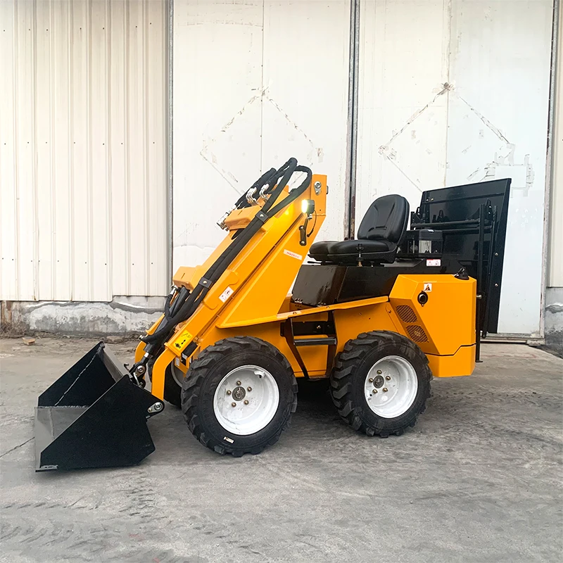 Mini Wheel Skid Steer Loader Diesel Engine CE EPA Certified Hydraulic Multifunctional Loader Fast Delivery Skid Steer Loader