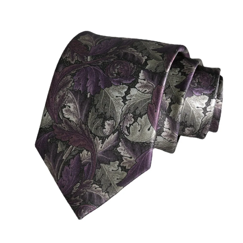 

Men's 8cm Large Floral Print Formal Tie Business Administration New Style Dress Tie