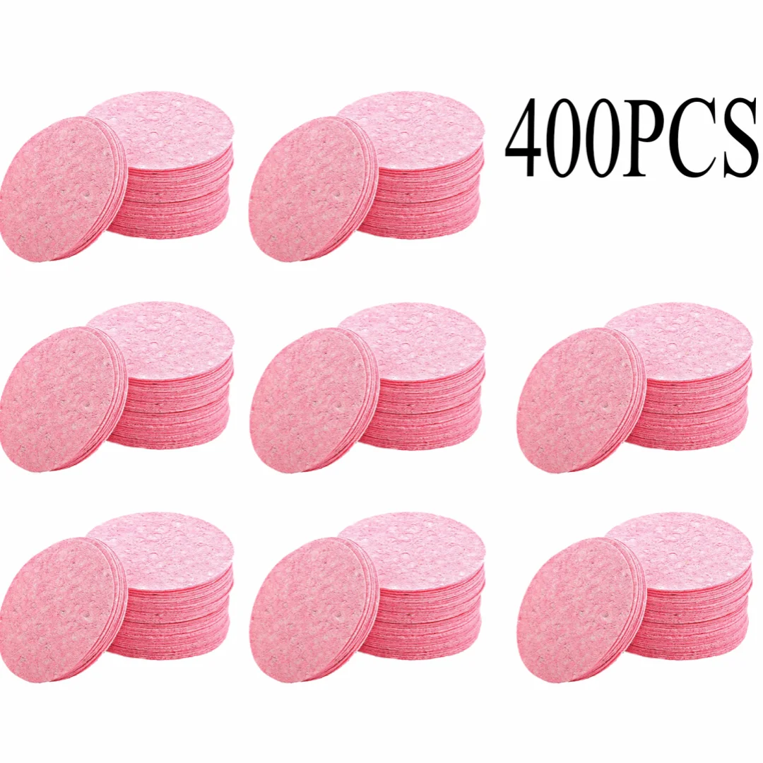 50-1000PCS Kompresse Gesicht Waschen Puff Natürliche Holz Zellstoff Schwamm Gesicht Waschen Puff Schäumen Gesicht Puff Cosmetic Puff gesicht Reinigung Schwamm
