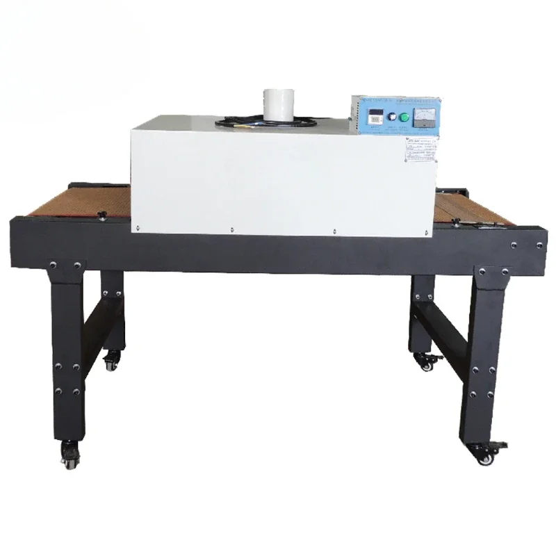 100X65CM screen printing conveyor belt dryer rear printing device heating area