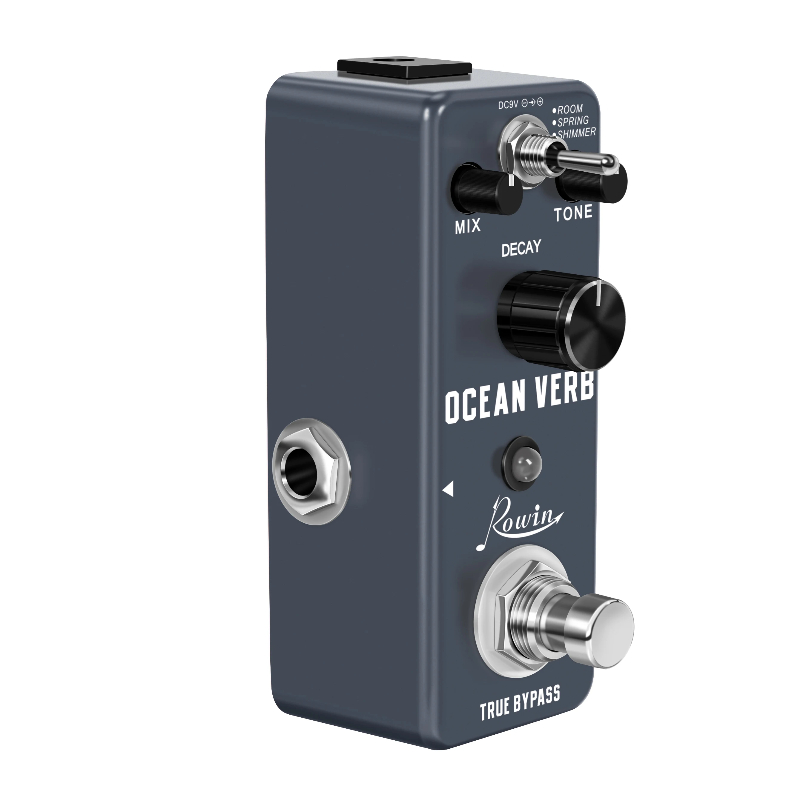 Rowin  Digital Reverb Pedal Guitar Ocean Verb Pedals Room Spring Shimmer 3 Modes Wide Range With Storage Of Timbre Pedal