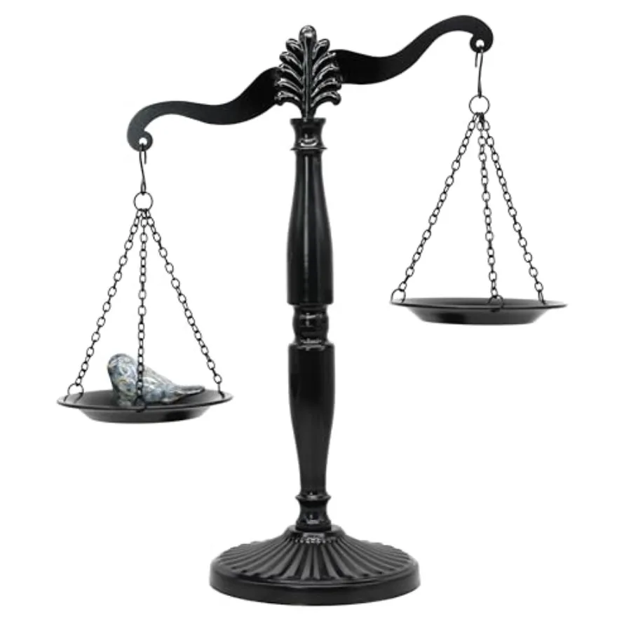 

Vintage Style Metal Libra Jewelry Towers Lawyer Scale of Justice Farmhouse Candleholder Home Decor Antique Weight Balancing Sca