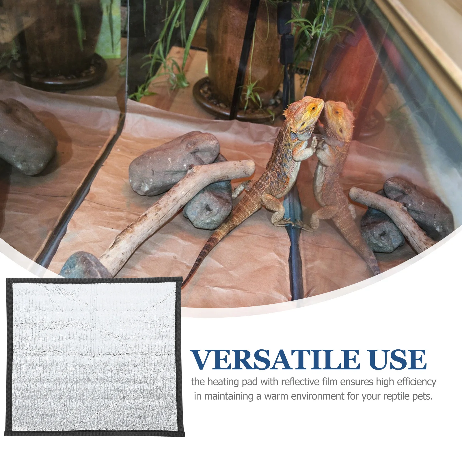 

Reptile Heating Pad Waterproof Heat Mat For Gecko Lizard Snake Tortoise Terrarium Self Warming Pet Pad Rabbit Frog Hermit Crab