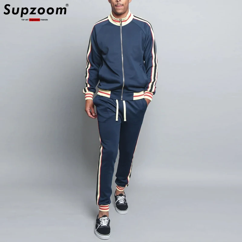 Supzoom มาใหม่แฟชั่น Leisure Uniform ฤดูใบไม้ร่วงและฤดูหนาว Casual กีฬารองเท้าวิ่งกีฬาผู้ชายชุด