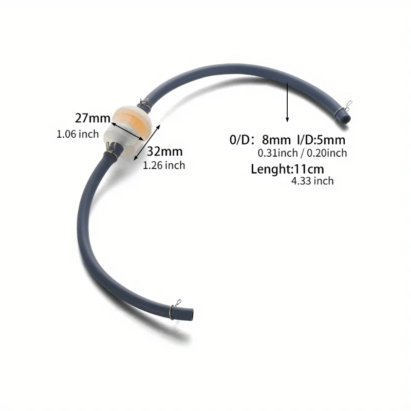 1/3/5PCs 6mm Motorcycle Plastic Fuel Oil Filter Pipes Dirt Bike Hose Line Petrol Pipe Fuel Gasoline Tubes Motorcycle Accessories image 2