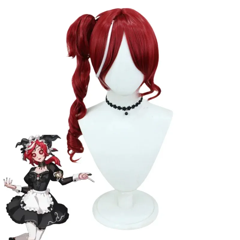 أنيمي لعبة الهوية الخامس فيونا جيلمان الكاهنة تأثيري حلي فساتين خادمة سوداء شعر مستعار امرأة مثير لطيف حفلة الهالوين الزي if;3