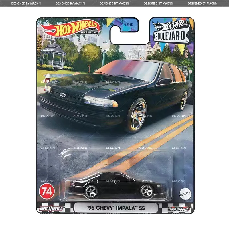 

Hot Wheels Cars ПРЕМИУМ BOULEVARD 96 CHEVY IMPALA SS 1/64 Металлическая литая под давлением модель Коллекция игрушечных транспортных средств GJT68-74-HKF20