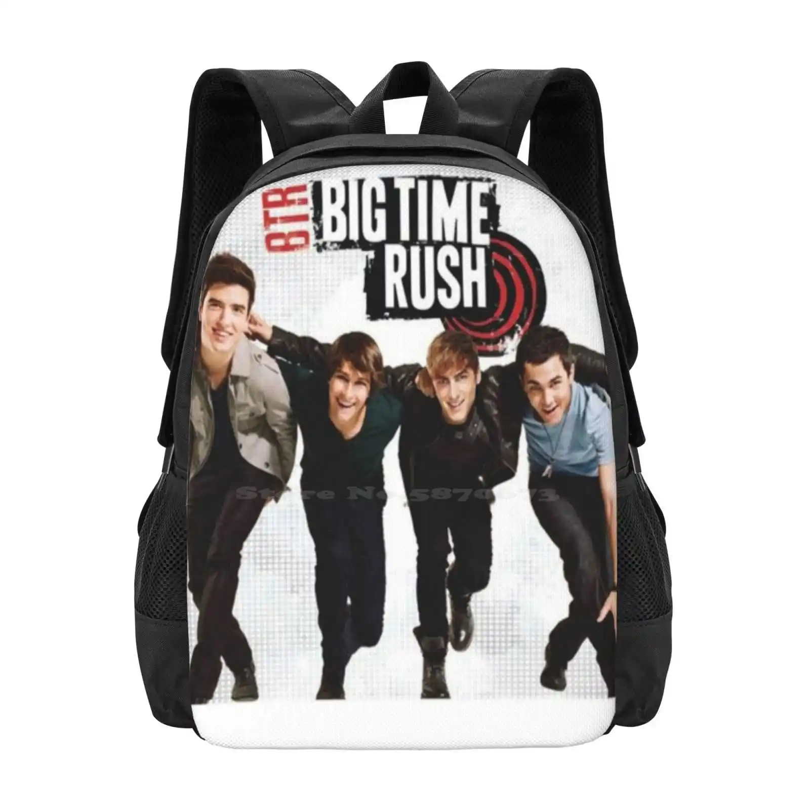 Big Time Rush Teen College Student Backpack Pattern Design Bags Big Time Rush 2021 Victorious Hulu Big Time Rush Cast 2021