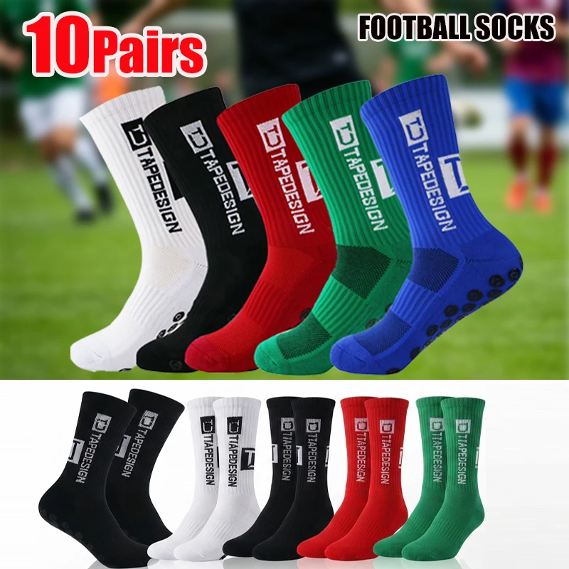 Professional Anti-slip Football Socks Men Women Non-slip Soccer Sport Running Socks Grip Silicone Thick Towel Basketball Socks