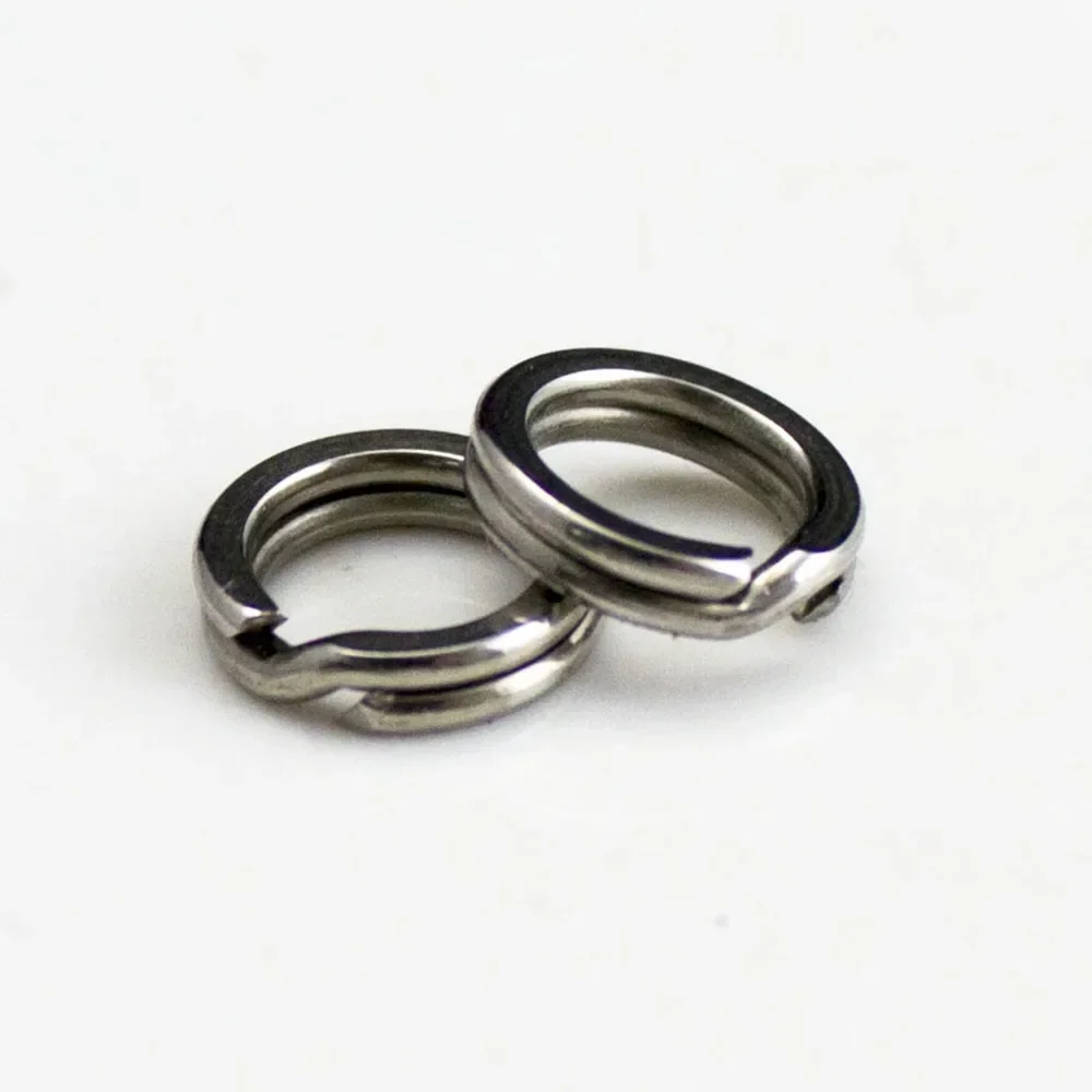 Countbass 50pcs High Duty Stainless Steel Split Ring Lure Ring for Blank Hard Bait, Fishing Accessories, Parts, Tackle Craft