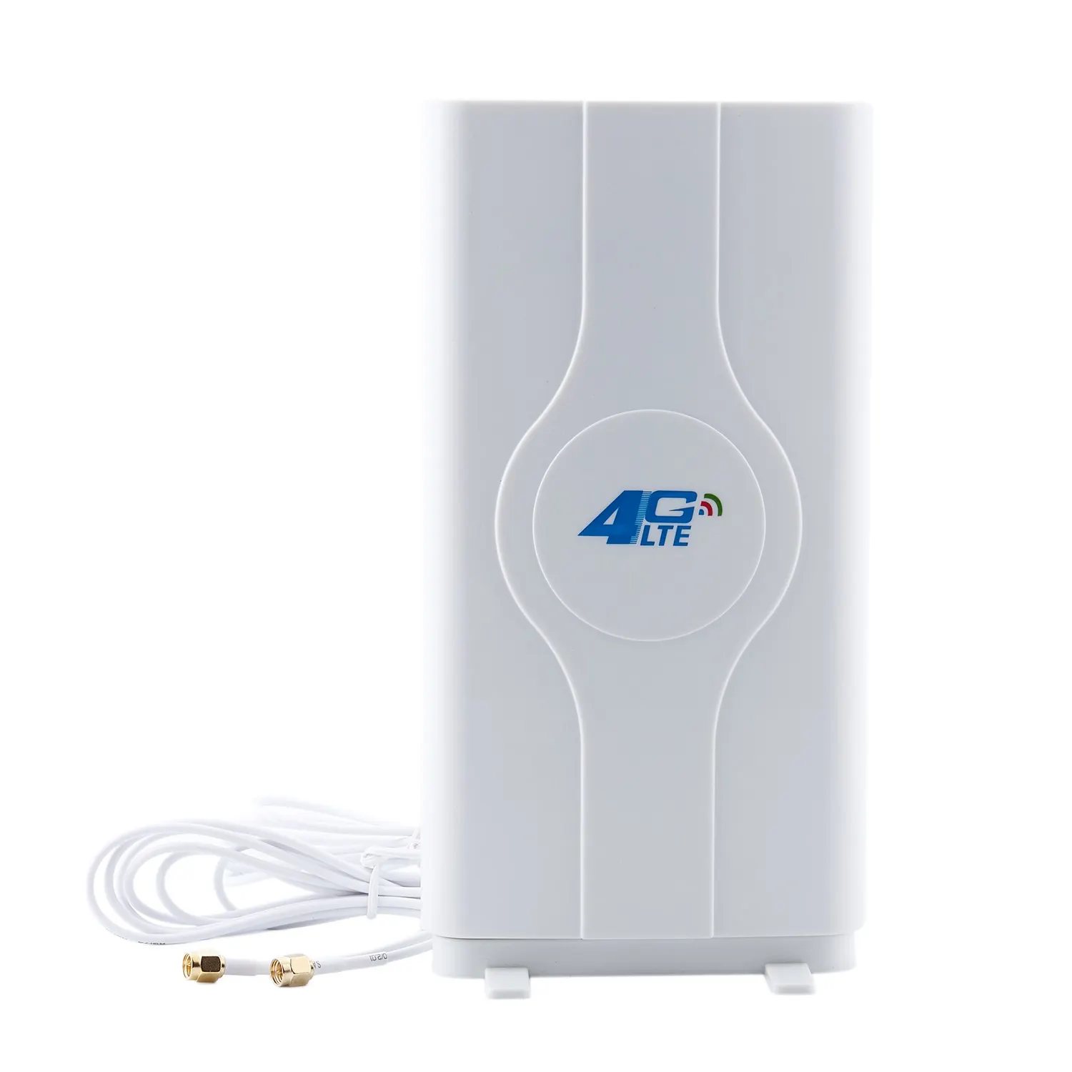 Antenne mobile 3g 4g Lte 700 ~ 2600mhz 88dbi, connecteur mâle, panneau amplificateur Mimo + 2 mètres (2x SMA-mâle)