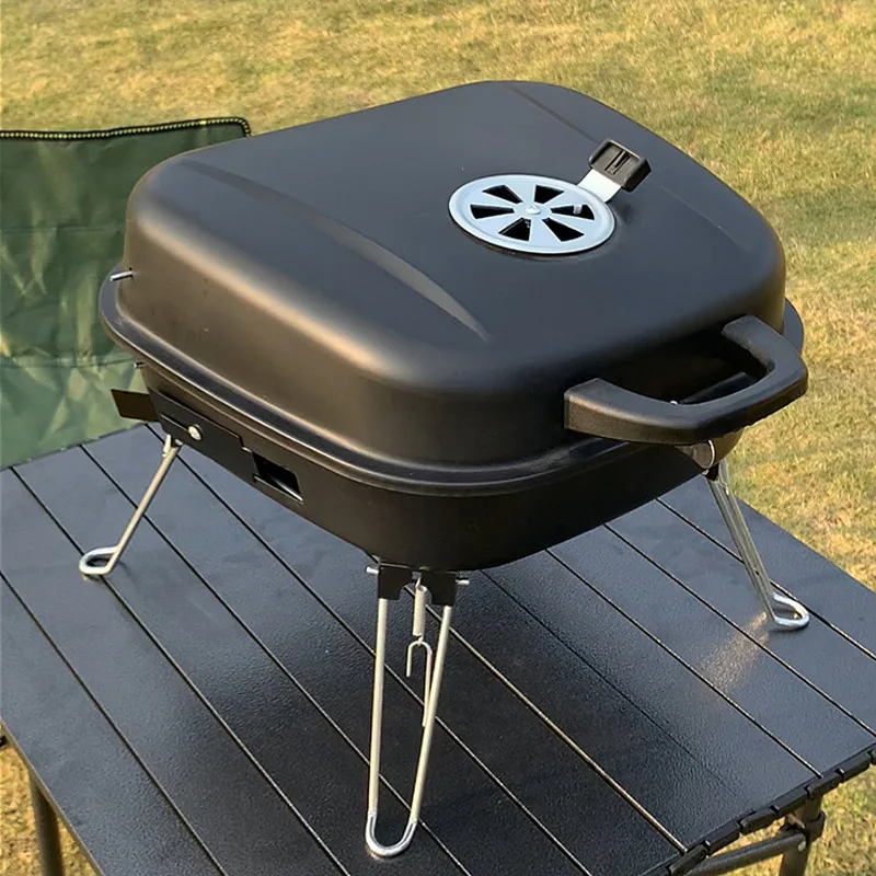 Wholesale Folding Leg  Portable Outdoor Portable  Small Charcoal Fire  Table Burger