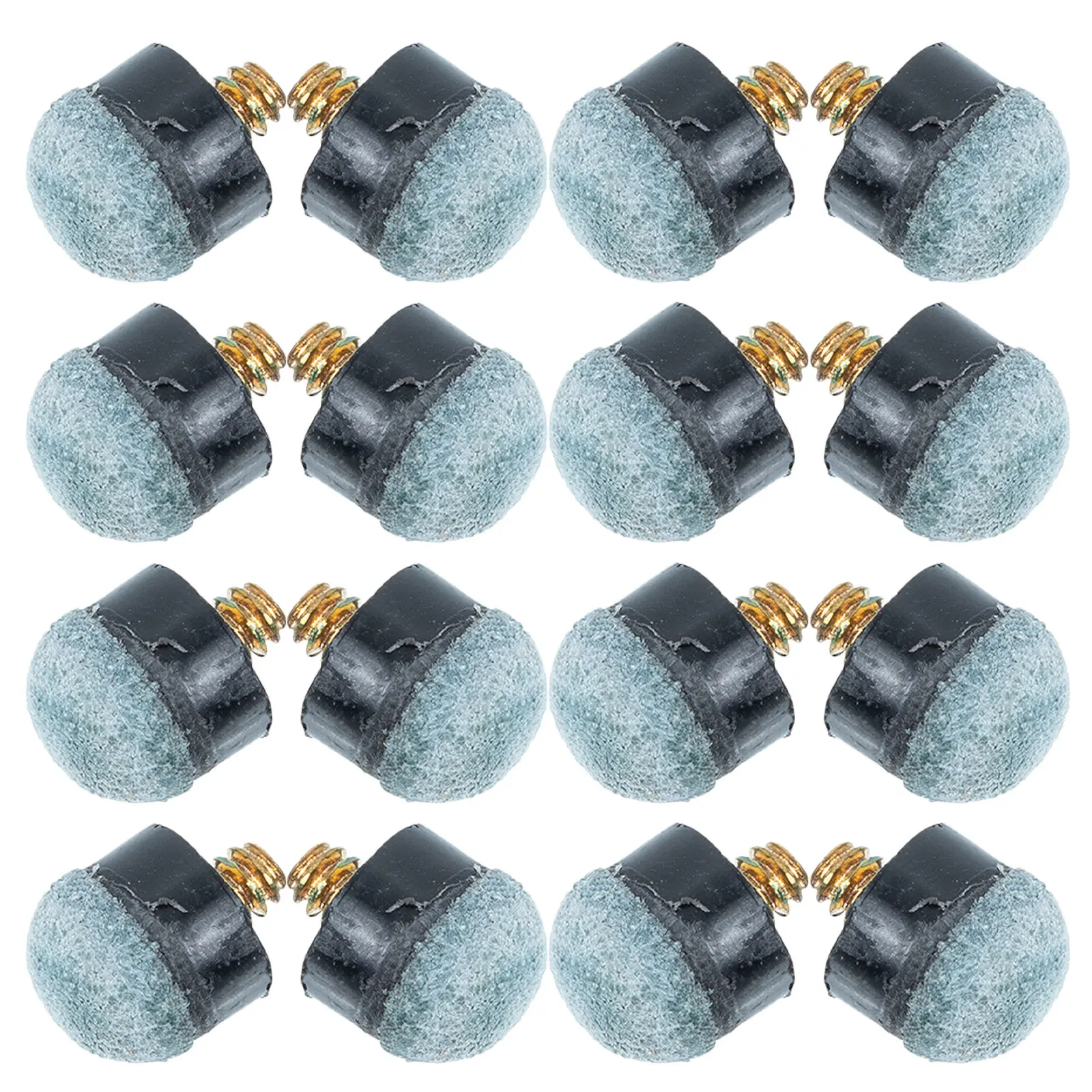 

30 шт. предварительно формованных наконечников для бильярдных киев, 10 мм, на винтовой основе, мягкие, для снукера, для домашней игры, для ремонта бильярдных киев