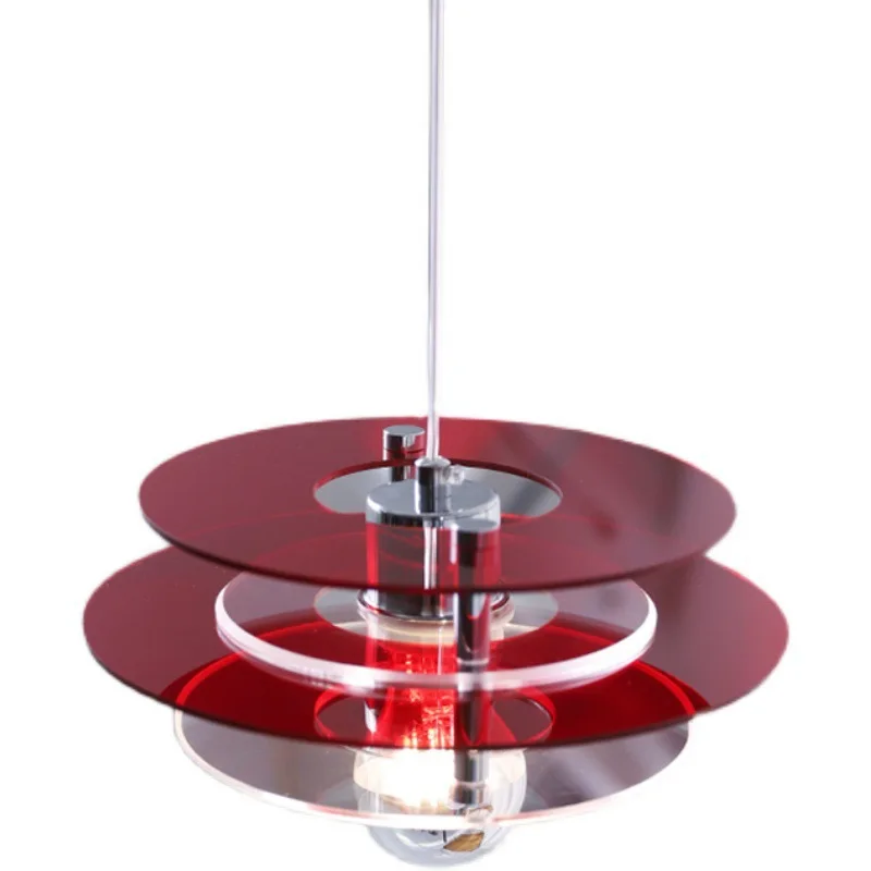 

Medieval Bauhaus acrylic flying saucer restaurant chandelier bar