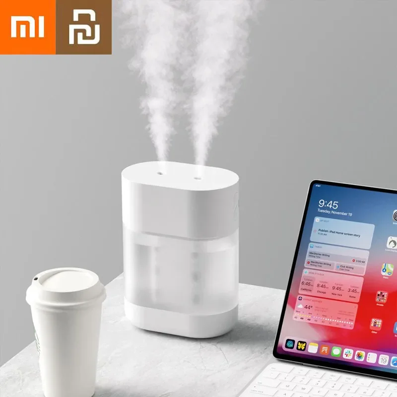 Xiaomi Youpin Portable Double Mist Air Humidifier 1000ml Cold Mist Diffuser 4000mAh Car Room Air Purifier USB Mini Air Freshener