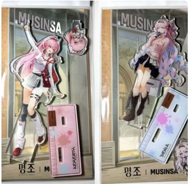 Anime Wuthering Waves Aemeath Denia Acrylic Double-Sided Stand Figure Model Plate Cosplay Collection Desktop Decor Gifts XYZ