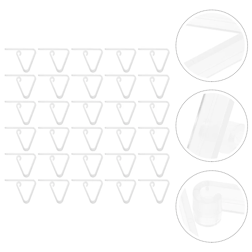 30Pcs Clear Plastic Tablecloth Clips Anti-Slip Table Cover Clamps Easy Install for Home Outdoor Picnic Table Tablecloth Clips