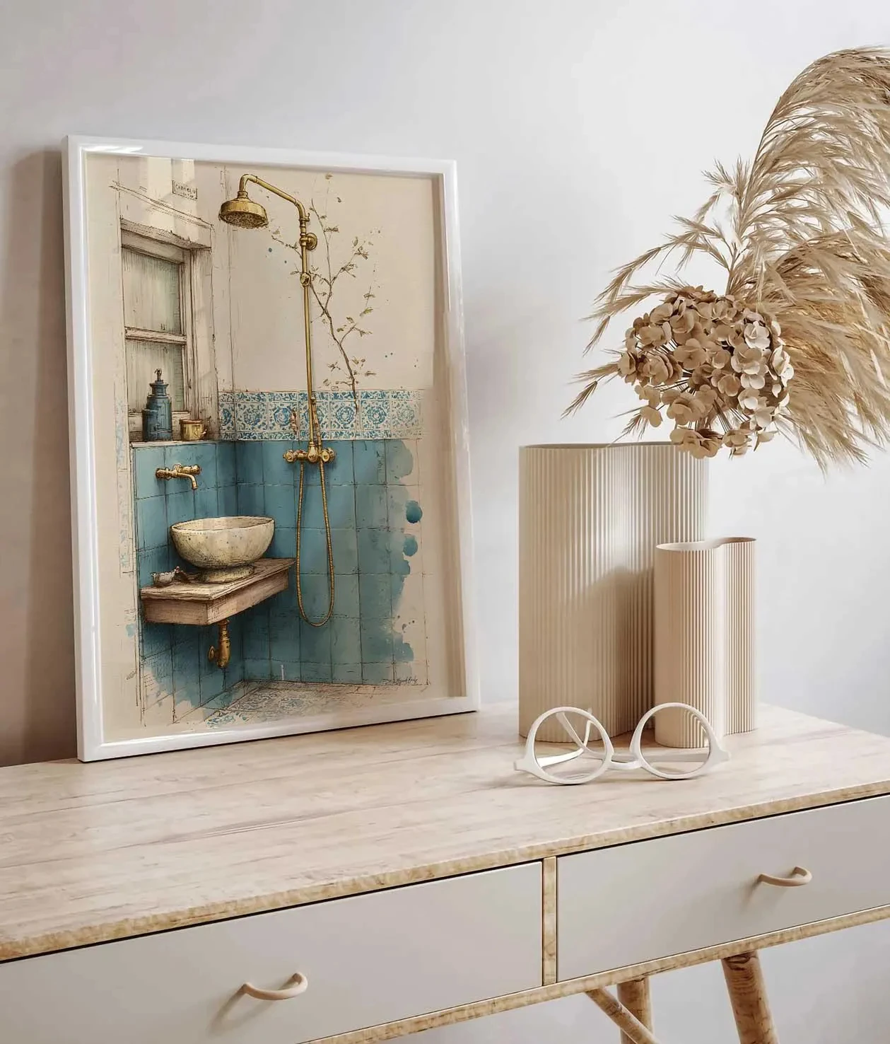 Coastal Mediterranean Bathroom - Home Bathroom Sink review and price