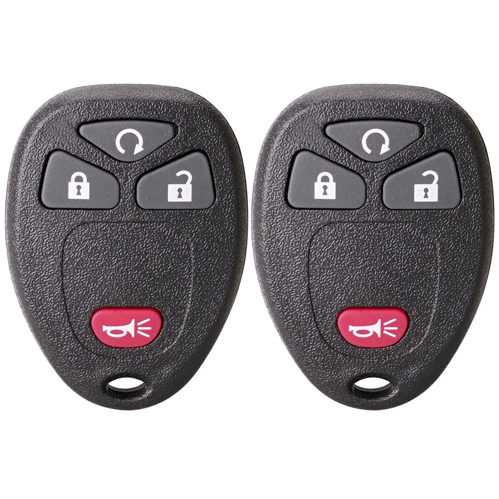 

2pcs 315Mhz 3+1 Buttons Car Remote Key Fob C60270 / OUC60221 Fit for Chevy Silverado Traverse Avalanche Equinox Express Cars