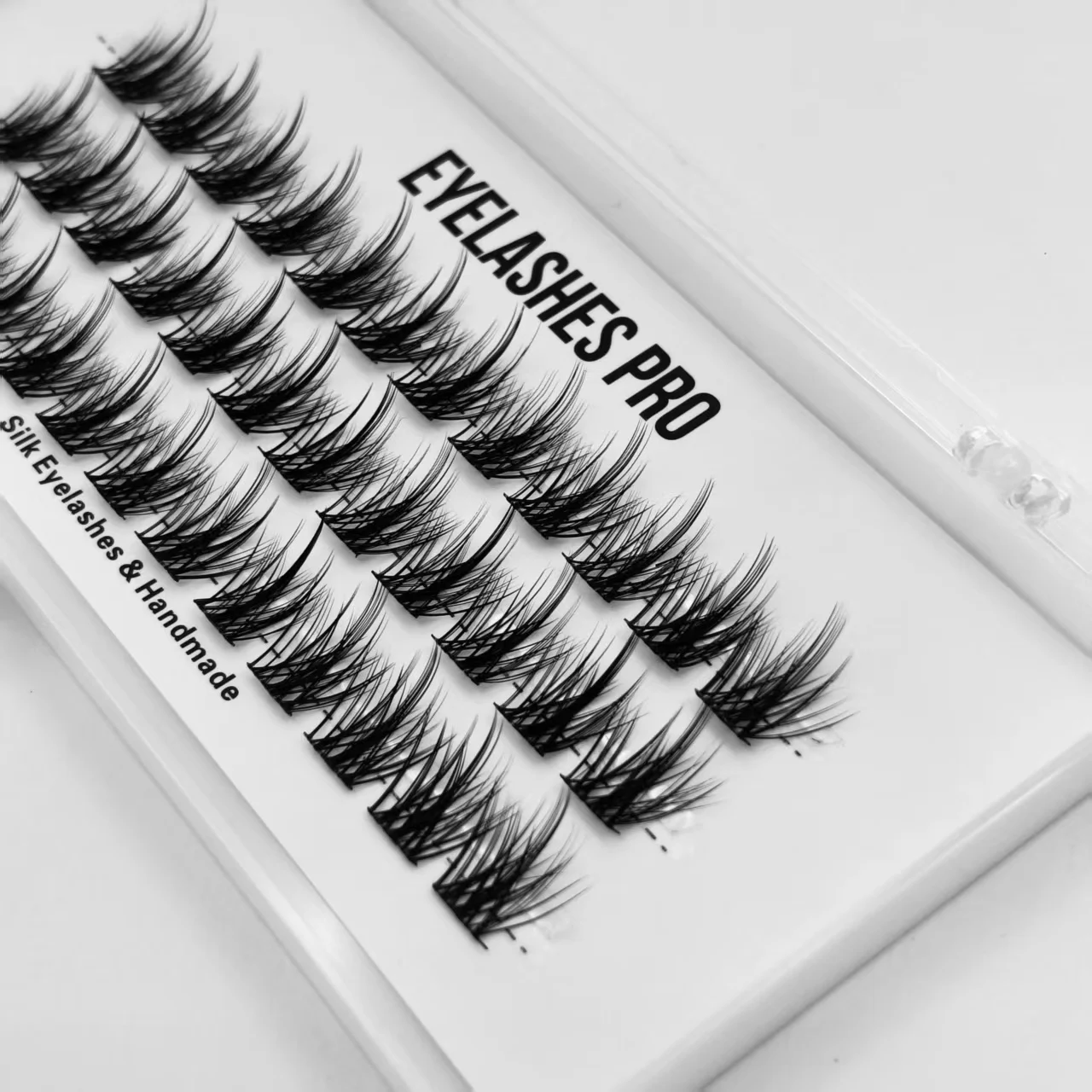 Z003DIY Hand Made Eyelash Extension Segmented Flase Lashes  Lash Bundles Soft Ribbon Strip Eyelashes Makeup Lashes NEW