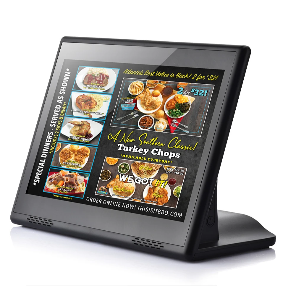 L type Evaluator Bank airport restaurant use desktop android Customer feedback device all in one tablet